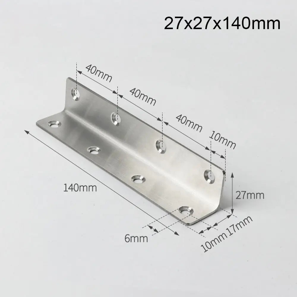 Stainless Steel 90° L-Shape Corner Brackets – Furniture Hardware