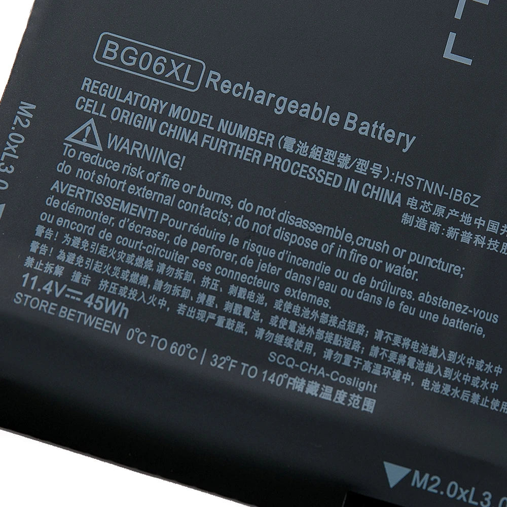SUOZHAN BG06XL Battery – HP EliteBook 1040 G3 Li-Ion 11.4V