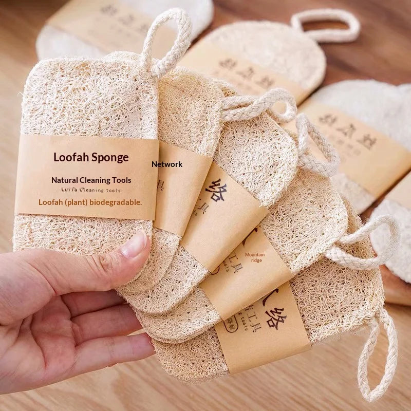 Thickened Loofah Kitchen Scrubber – Eco-Friendly Dish Sponge
