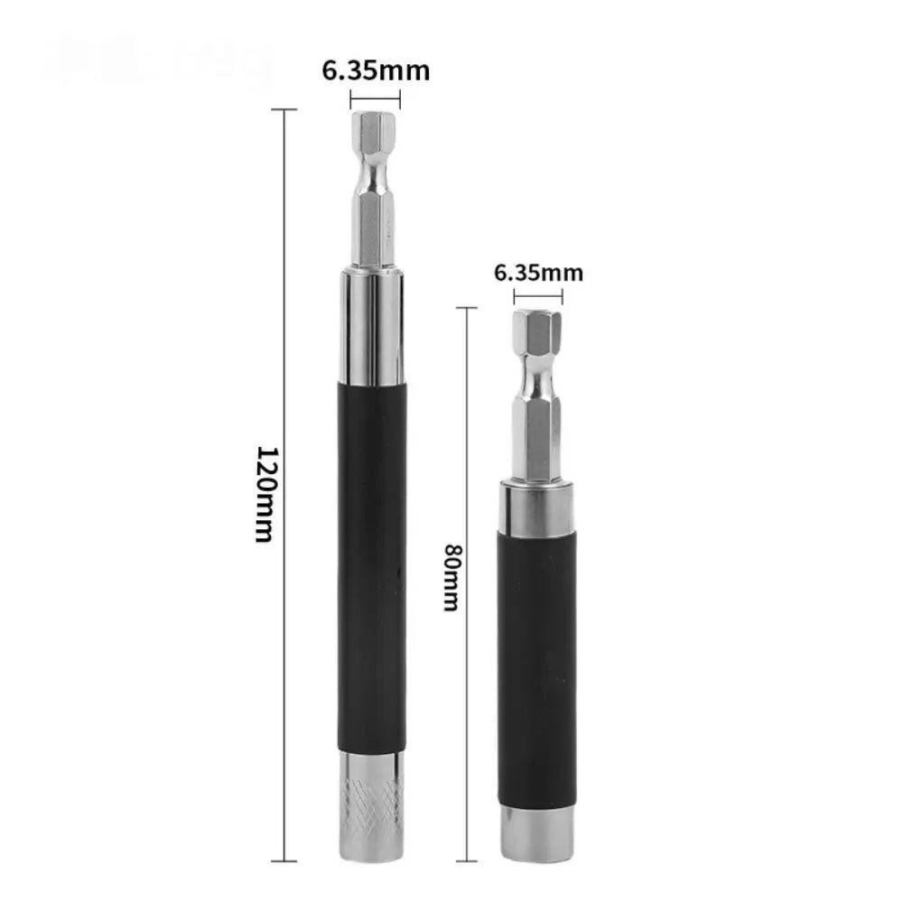 2-Pack Telescopic 1/4" Hex Drill Bit Extension & Screw Bit Holder