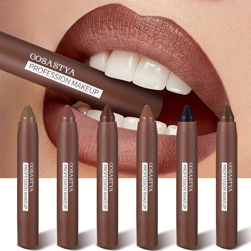 VIBE Matte Crayon Lipstick – 6 Shades, Waterproof & Long-Lasting