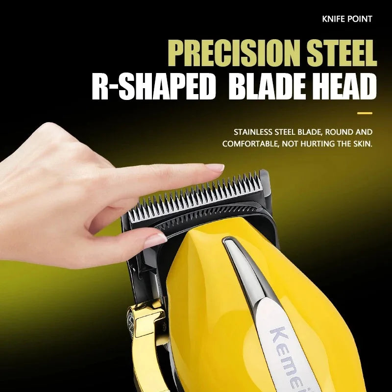 Kemei KM-1450 Cordless Hair Clipper USB Rechargeable Trimmer