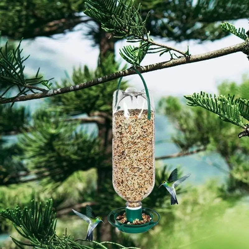 Automatic Hanging Bird Feeder – Parrot & Pigeon Plastic Bowl