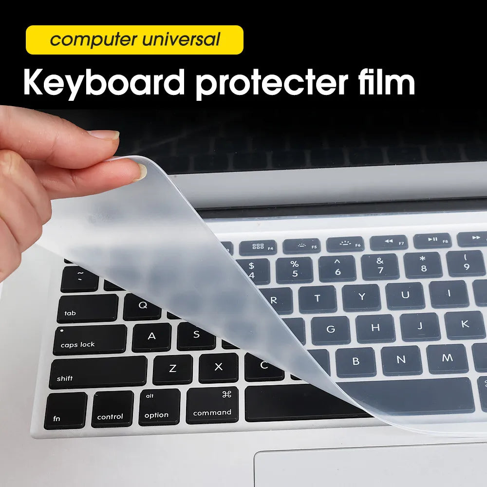 Universal Silicone Laptop Keyboard Cover 13–17 Inch Waterproof