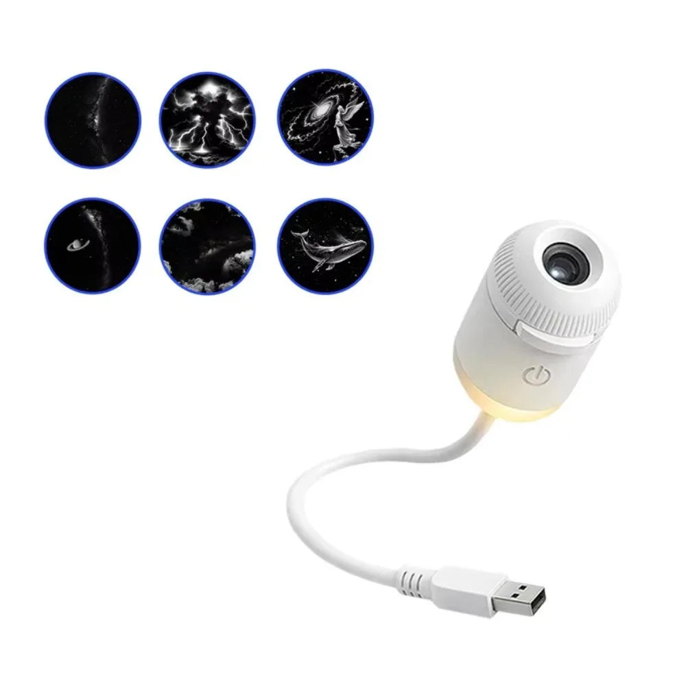 VIBE Galaxy Star Projector 360° Rotation Adjustable Brightness