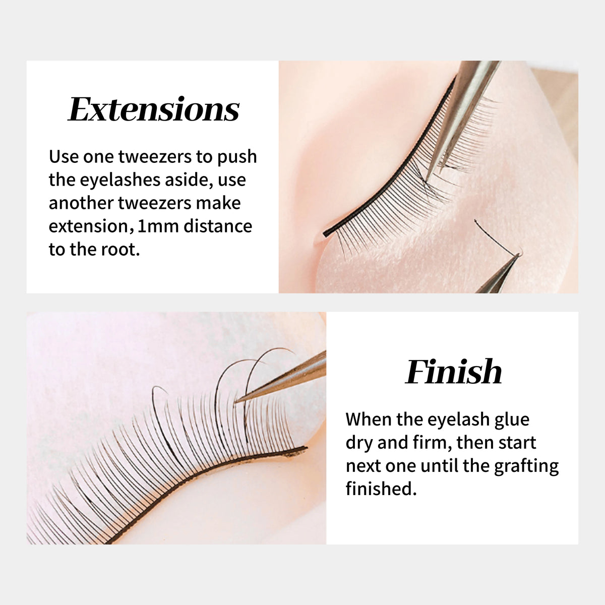 XIUSUZAKI Eyelash Extension Starter Kit – Beginner Lash Set
