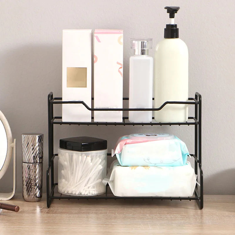 Stainless Steel Stackable Storage Rack – No-Drill Organizer