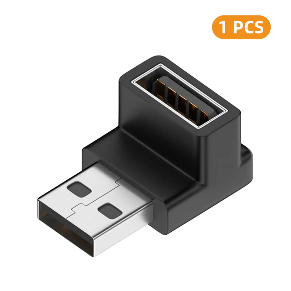 USB-A Female to Male Adapter 90°/180° Angled 10Gbps Converter