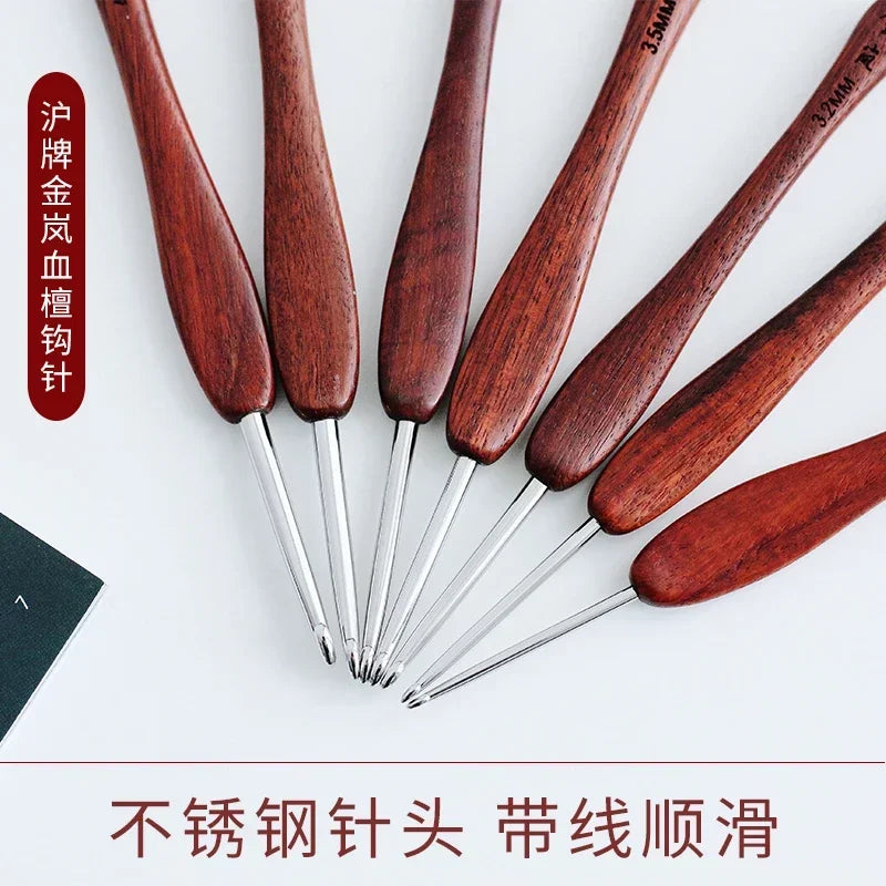 Sandalwood Micro Crochet Hook Set – 0.1 to 3.5mm Sizes