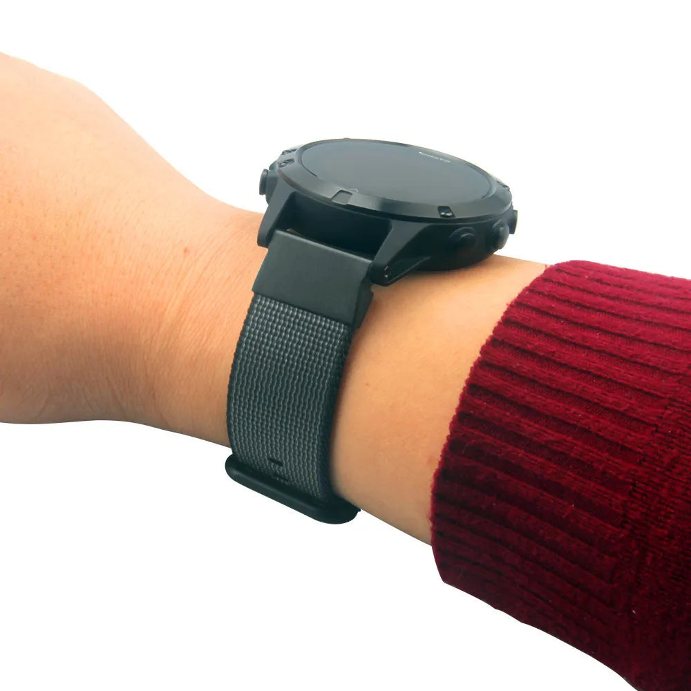 22mm Quick-Release Nylon Watch Band for Garmin Fenix