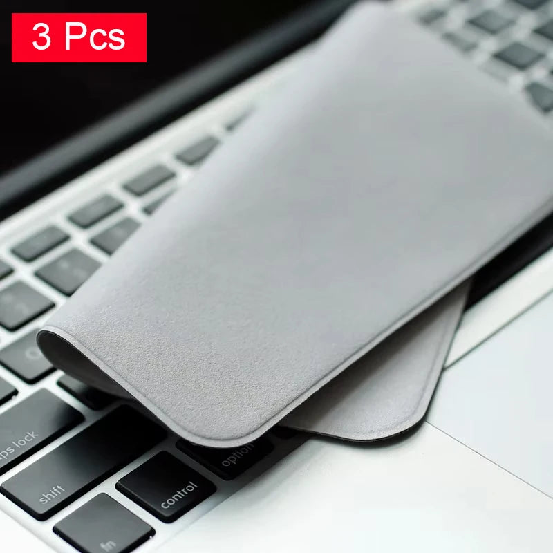 Microfiber Polishing Cloth Screen Cleaner for iPhone iPad 1/3Pcs