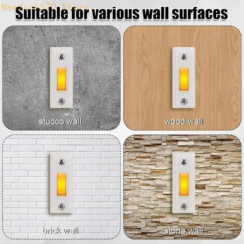 Weather-Resistant Lighted Doorbell Push Button – Brick & Stucco