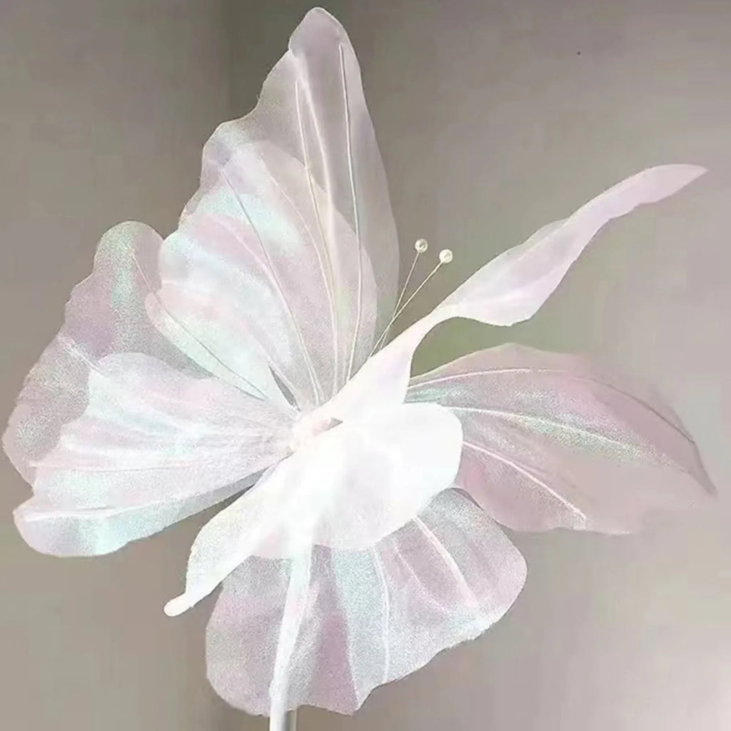 50cm 3D Hanging Simulation Butterfly Decoration – Mesh Gauze