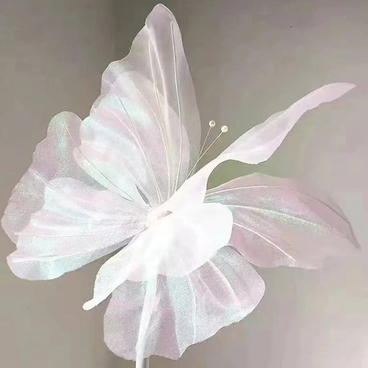 50cm 3D Hanging Simulation Butterfly Decoration – Mesh Gauze