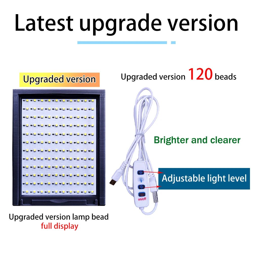 CMYK LED Backlight Panel for Bambu Lab Lithophane 3D Prints