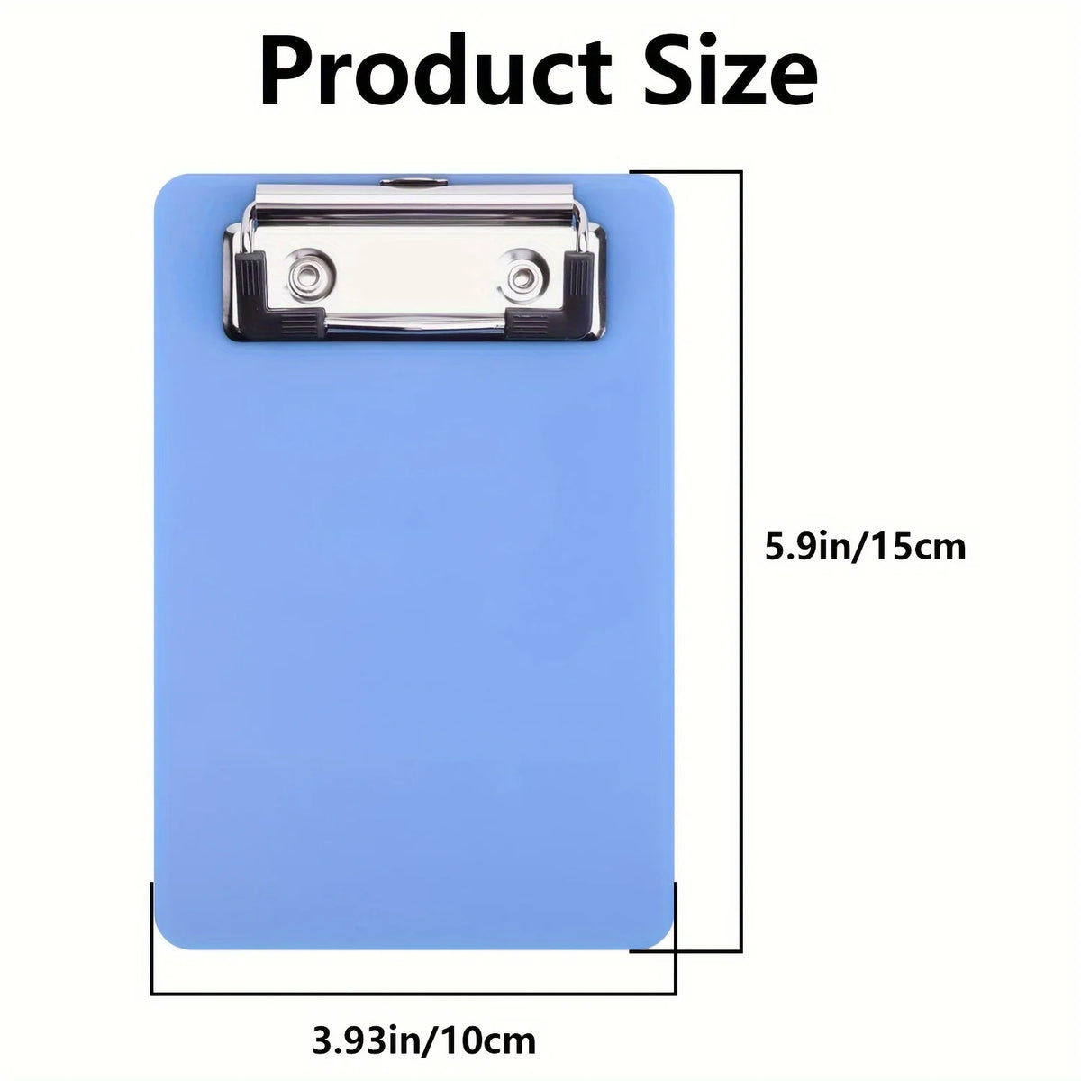VIBE 4x6 Pocket Clipboard – Compact PP Paper Holder 1-Pack
