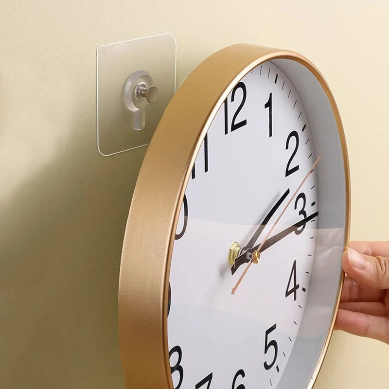 10-Pack Self-Adhesive Wall Hooks – No-Drill Transparent Hangers