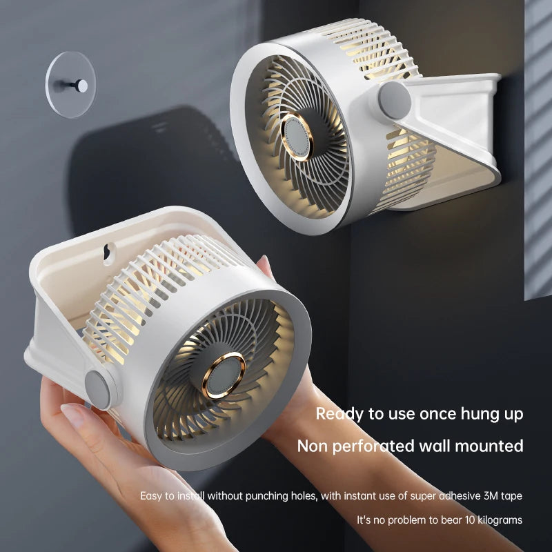 VIBE USB Rechargeable Portable Fan – Desk, Wall & Camping