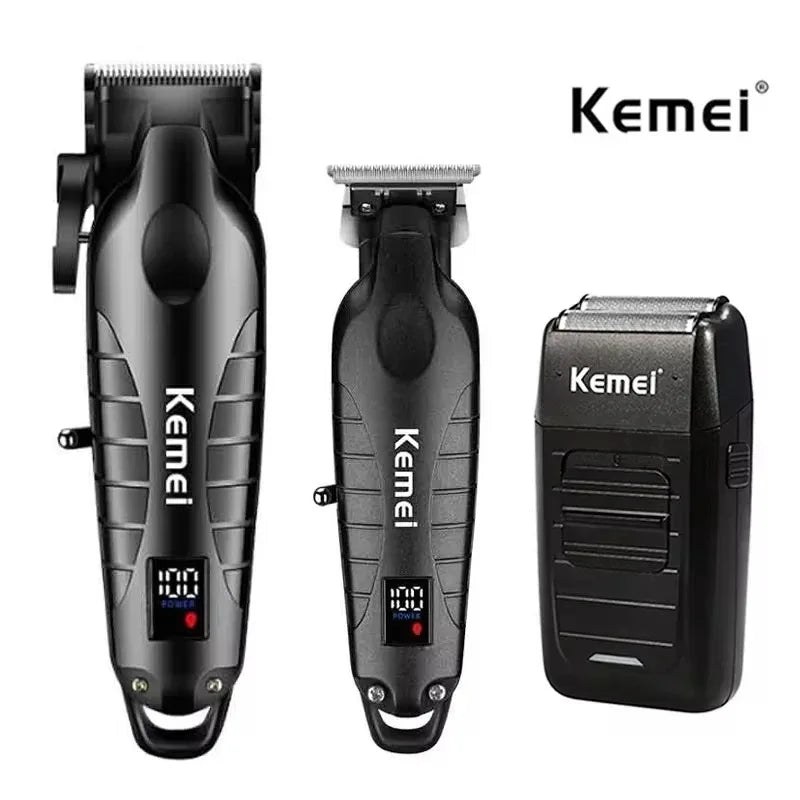Kemei Rechargeable Hair Clipper & Trimmer Kit KM-2290 2293 1102