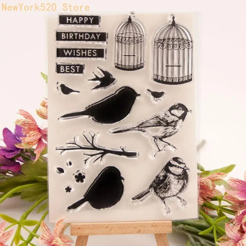 Bird Cage Silicone Clear Stamp – DIY Scrapbooking & Cards