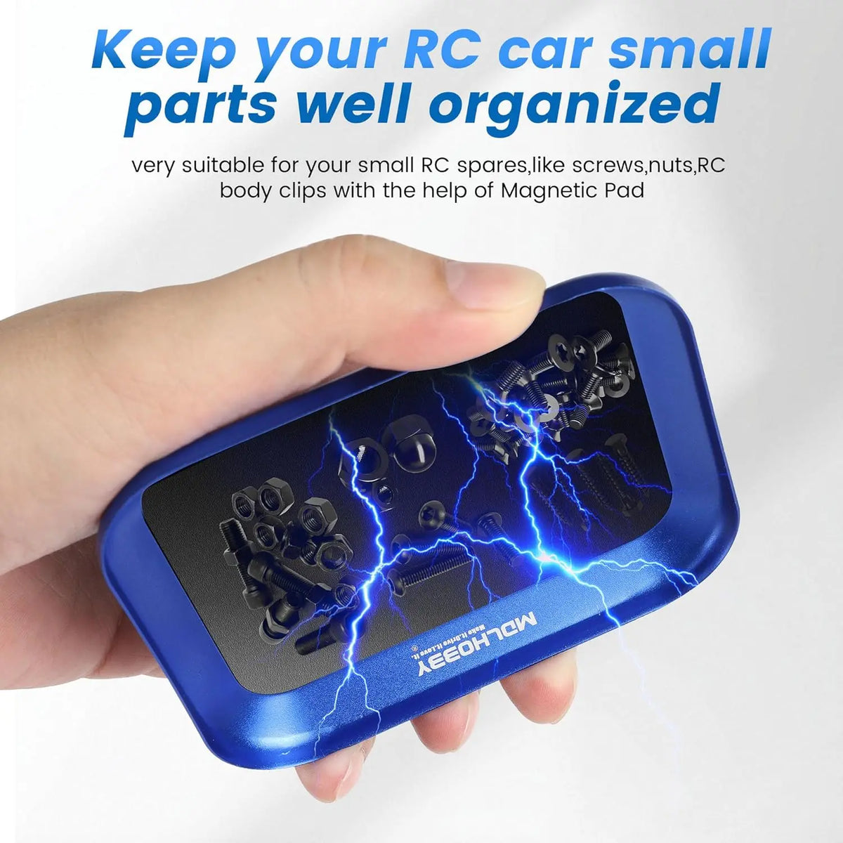 Magnetic Screw Tray Aluminum Alloy RC Model Repair Tool Board