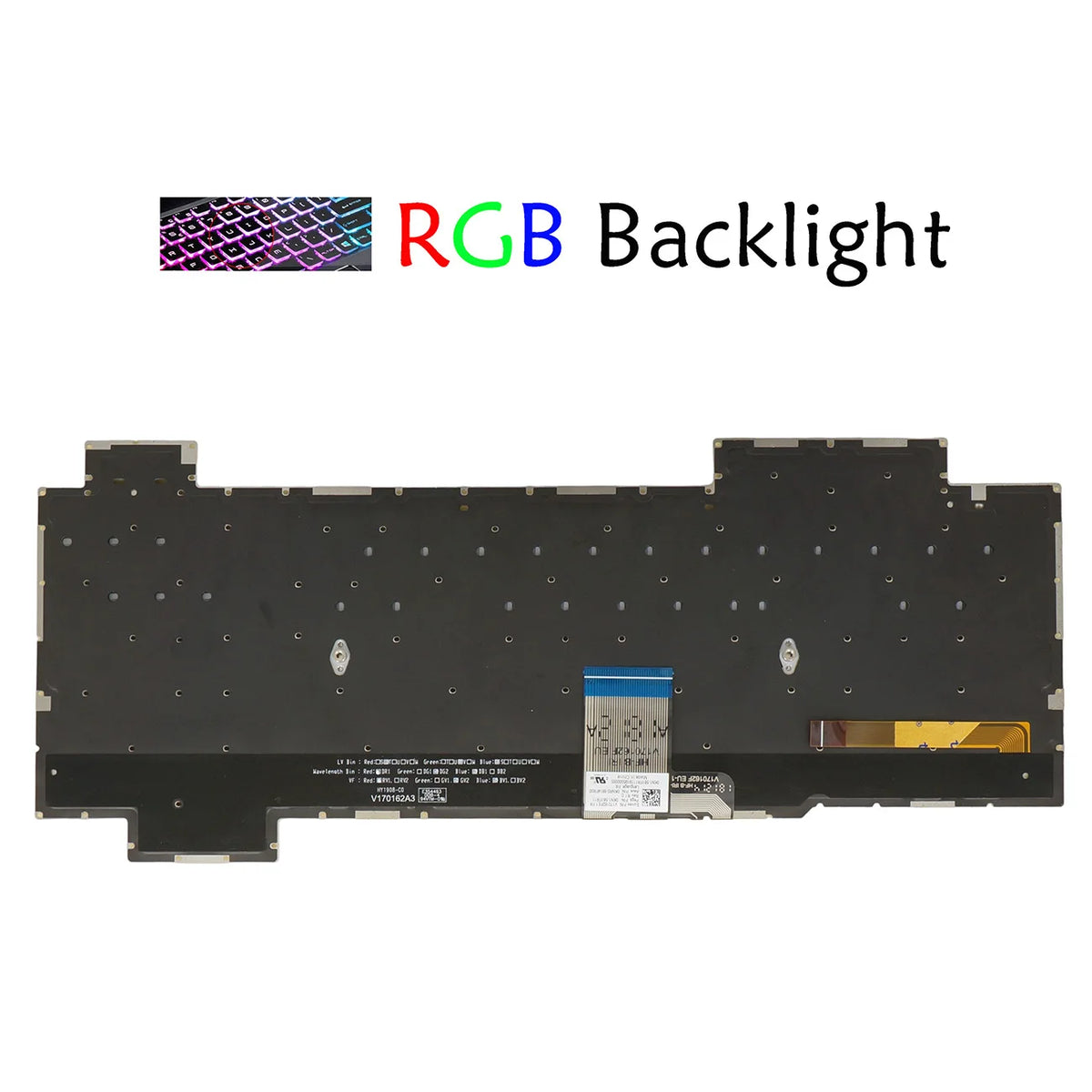 AZUBAY RGB Keyboard for Asus ROG Strix Hero II GL504G