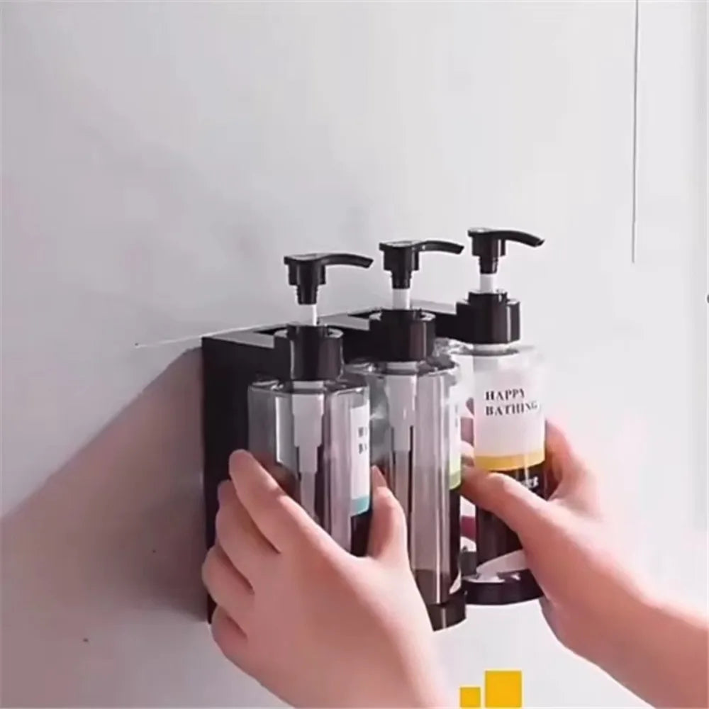 300ml Wall-Mounted Pump Dispenser Bottles for Shower – Amber