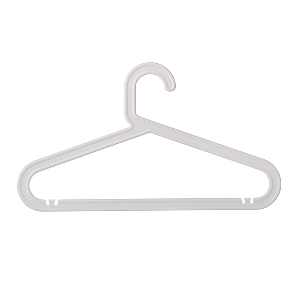 Anti-Slip Plastic Clothes Hangers for Closet – 10 Pack