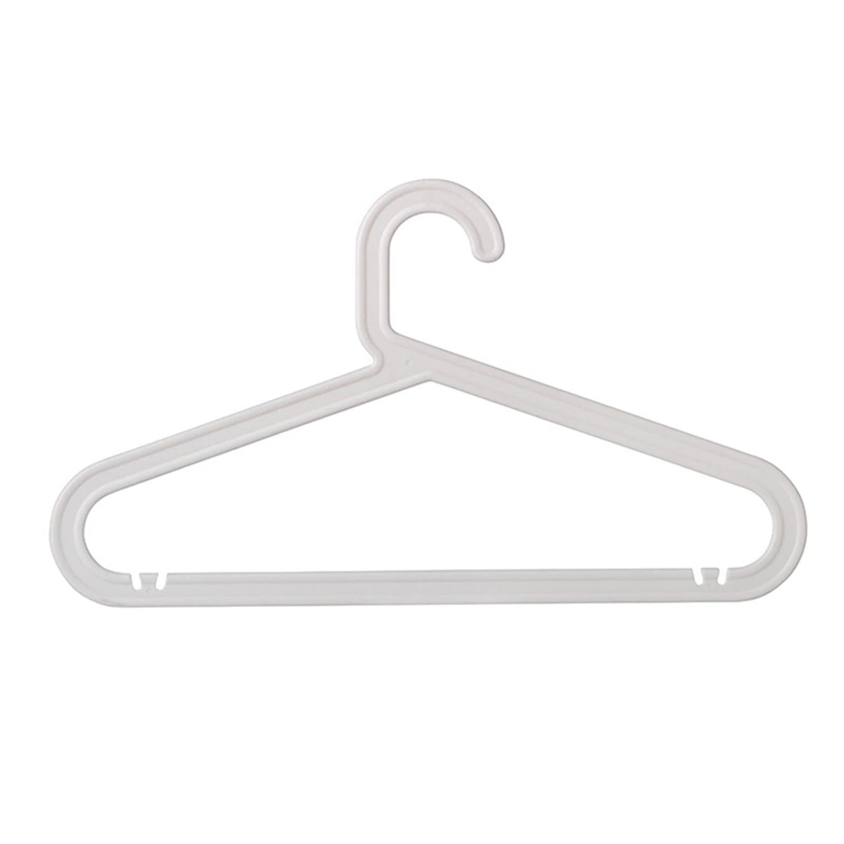 Anti-Slip Plastic Clothes Hangers for Closet – 10 Pack