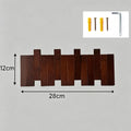 Wall Mounted Wooden Coat Rack – 4 or 6 Foldable Hooks