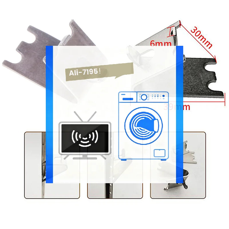 304 Stainless Steel Freezer Shelf Clip Support Bracket