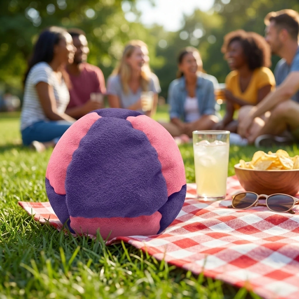 Colorful Linen Footbag Kicking Ball – Outdoor Toy for Kids & Adults