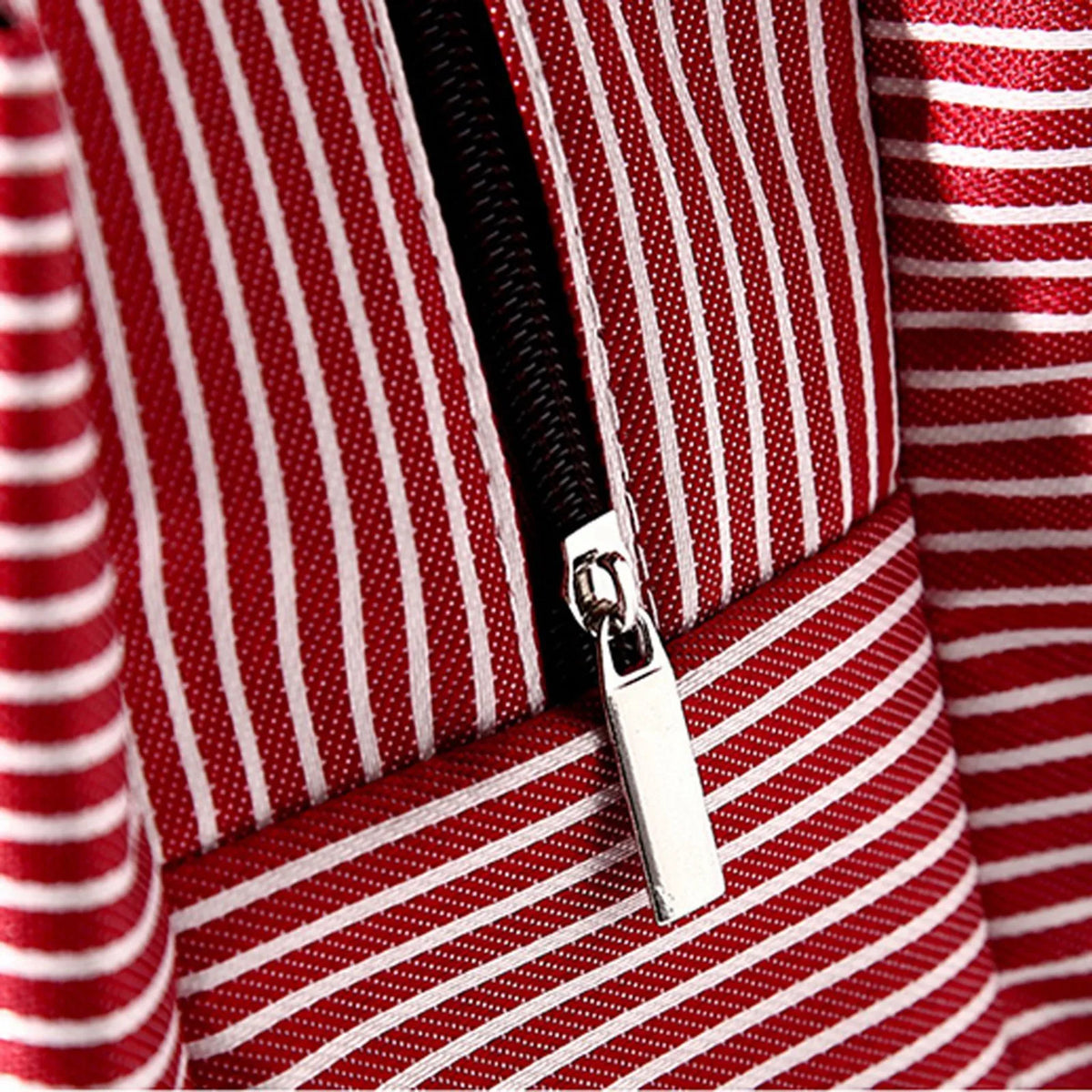Large Insulated Lunch Bag Oxford Striped Cooler Tote Unisex