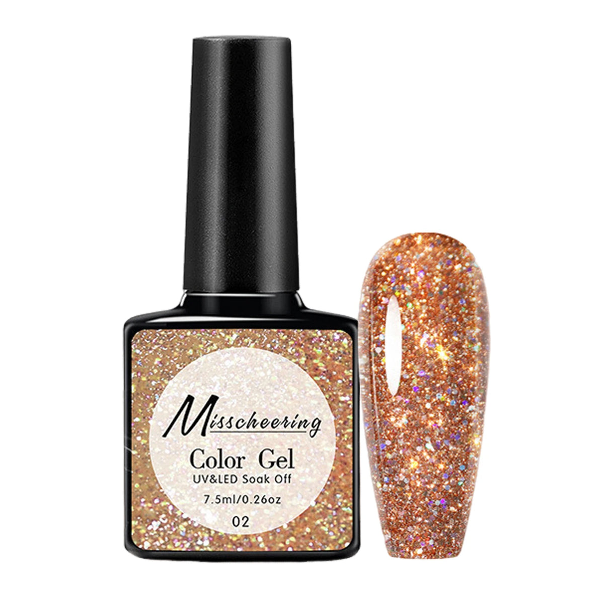 Glitter Gel Nail Polish Diamond Effect Soak Off UV – 7.5ml
