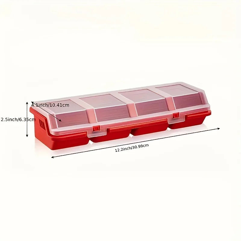 Multi-Compartment Organizer Box for Screws & Small Parts