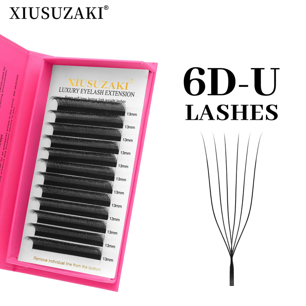 XIUSUZAKI 6D U-Shape Premade Volume Fan Lash Extensions
