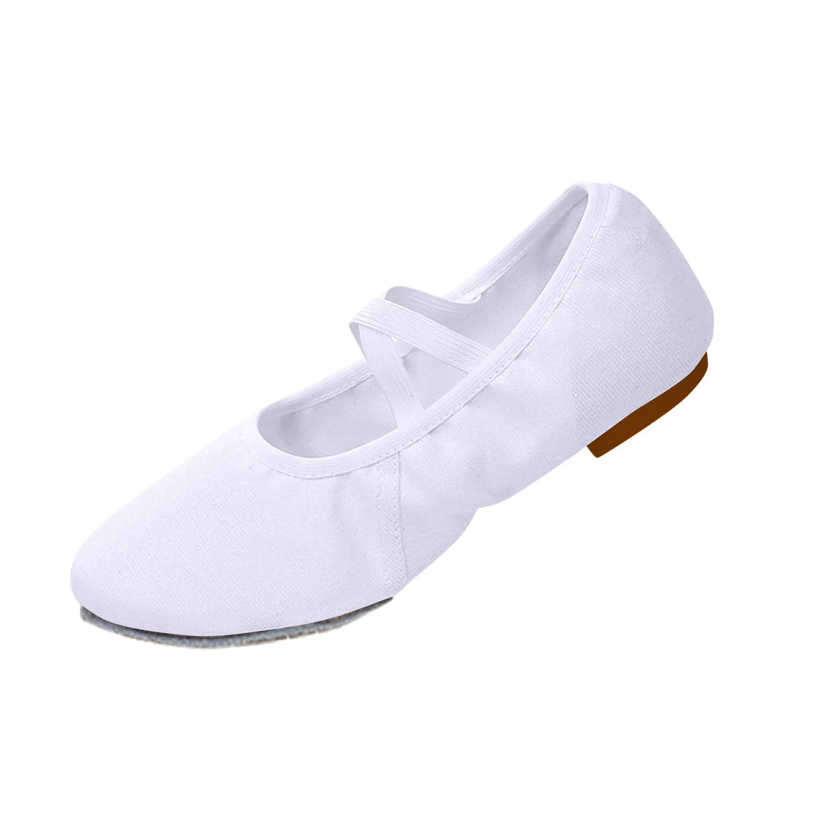 Women's Canvas Ballet Slippers – Split Sole Flat Dance Shoes