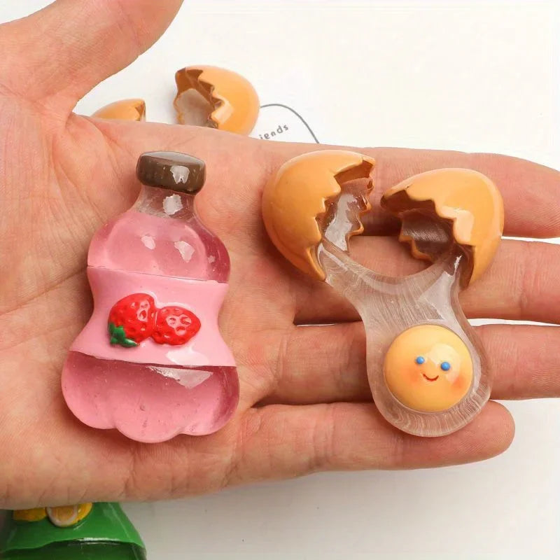 Cute Chick Eggshell Fridge Magnet – Fun Cartoon Kitchen Decor