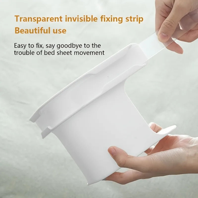 4-Pack Invisible Bed Sheet Fixing Clips | Bedding Gripper Set
