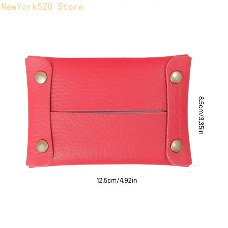 PU Leather Tissue Holder – Travel-Friendly Modern Case
