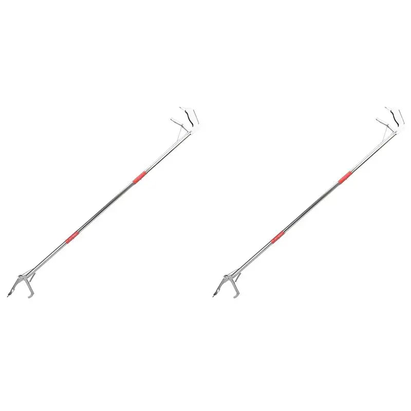 2-Pack 50" Collapsible Snake Grabber Tool – Stainless Steel