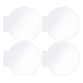 4-Pack Clear Round Acrylic Sheets 4mm – LED Base & DIY Signs