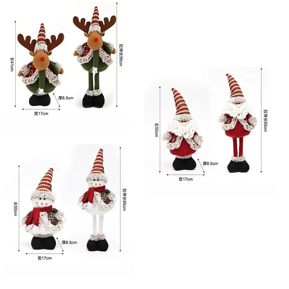 Adjustable Christmas Standing Figurine – Santa, Snowman & Reindeer
