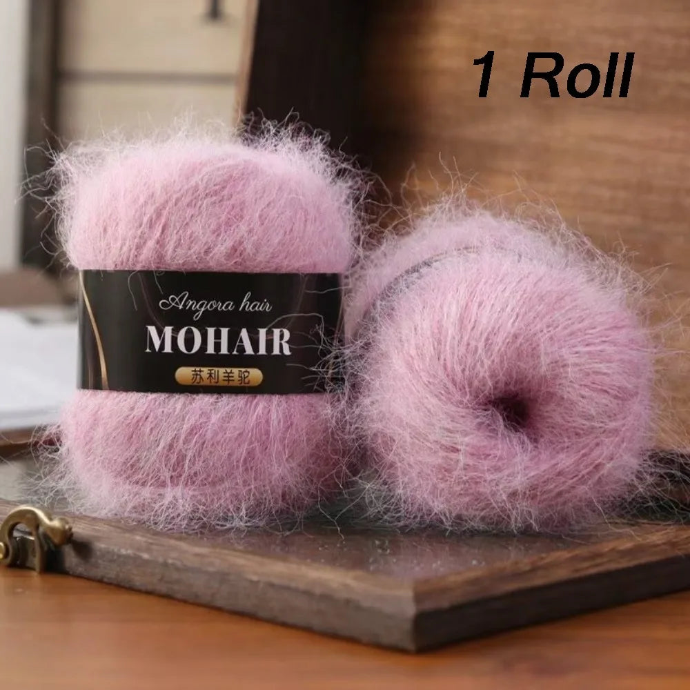 Soft Fluffy Alpaca Mohair Yarn – Knitting & Crochet