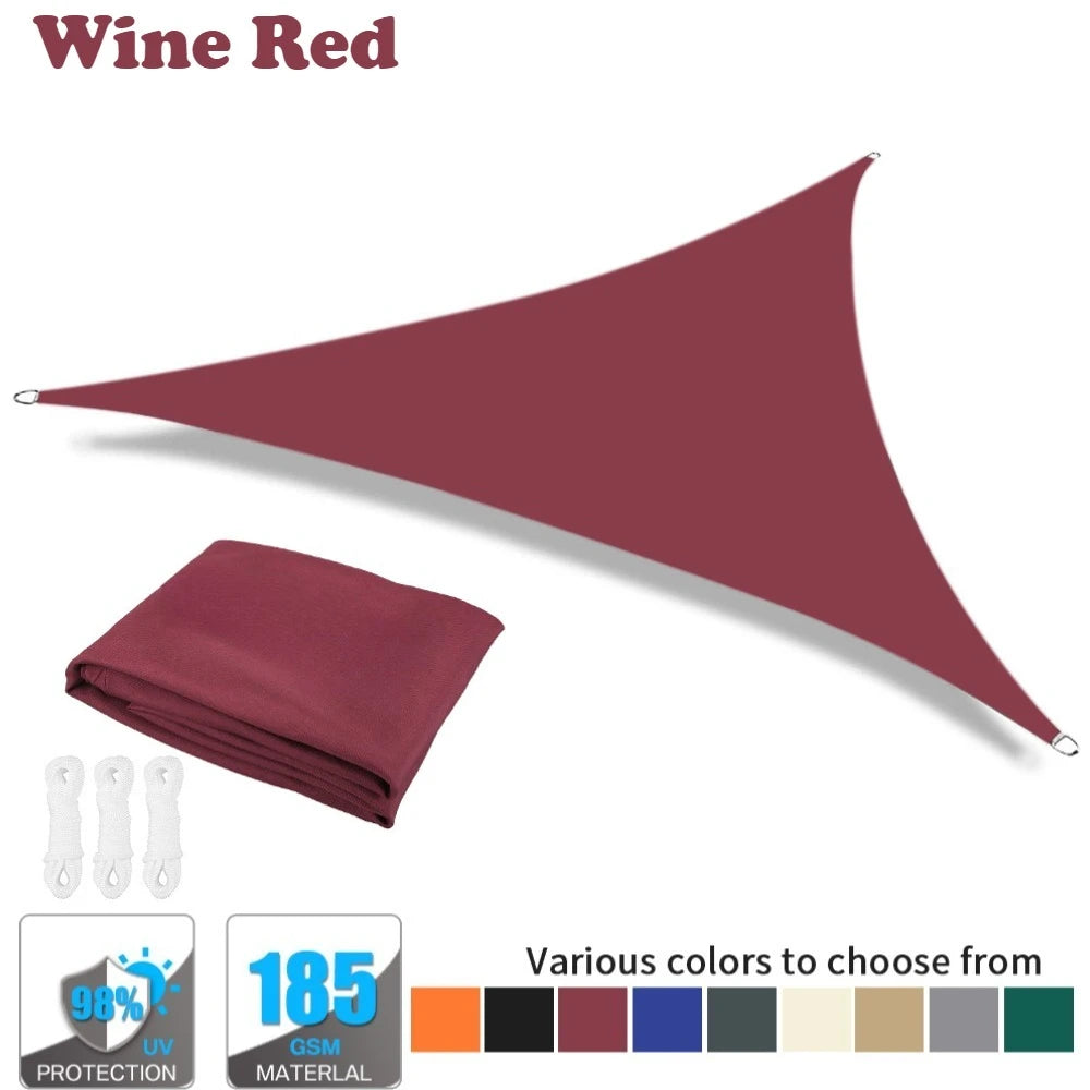 Waterproof Triangle Sun Shade Sail – 98% UV Block for Patio