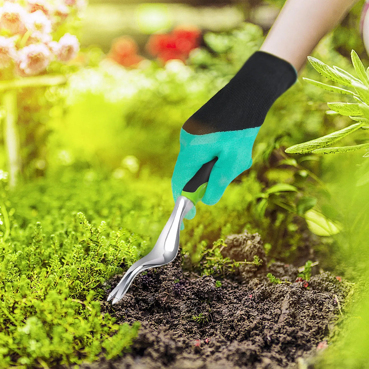 VIBE Ergonomic Hand Weeder Tool – Weed Puller & Root Digger