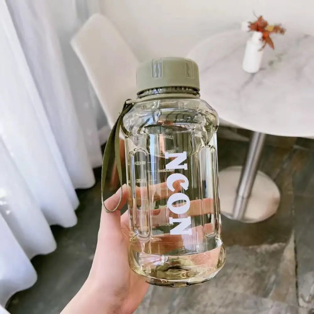 Portable Clear Water Bottle Leakproof 850–1300ml Large Capacity
