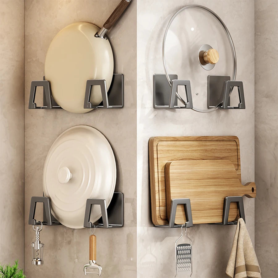 Stainless Steel Sink Sponge Rack Self-Adhesive Kitchen Organizer