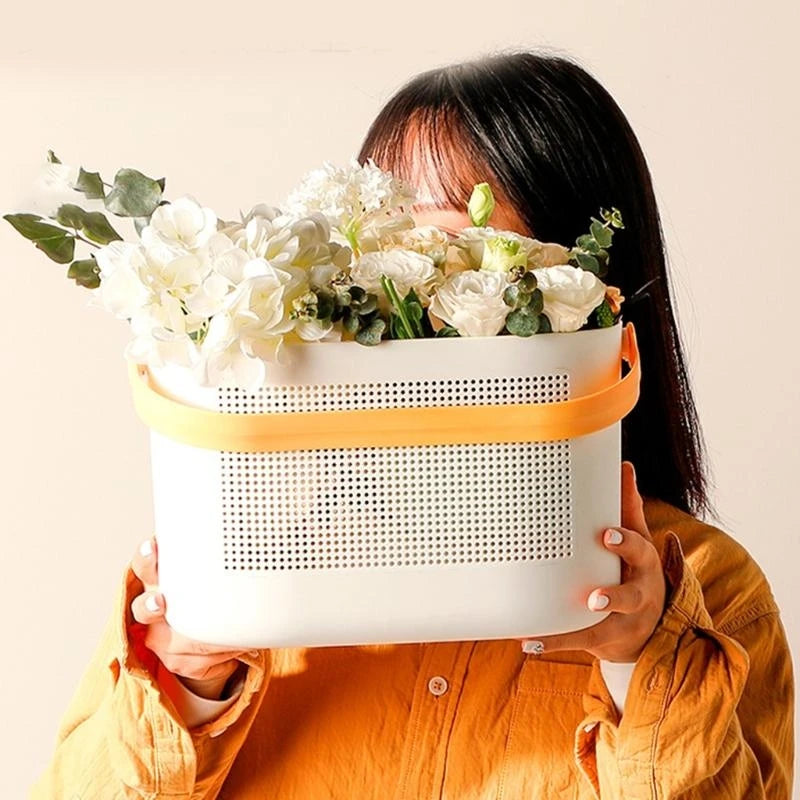 Plastic Storage Basket with Handle – Shower Caddy Organizer