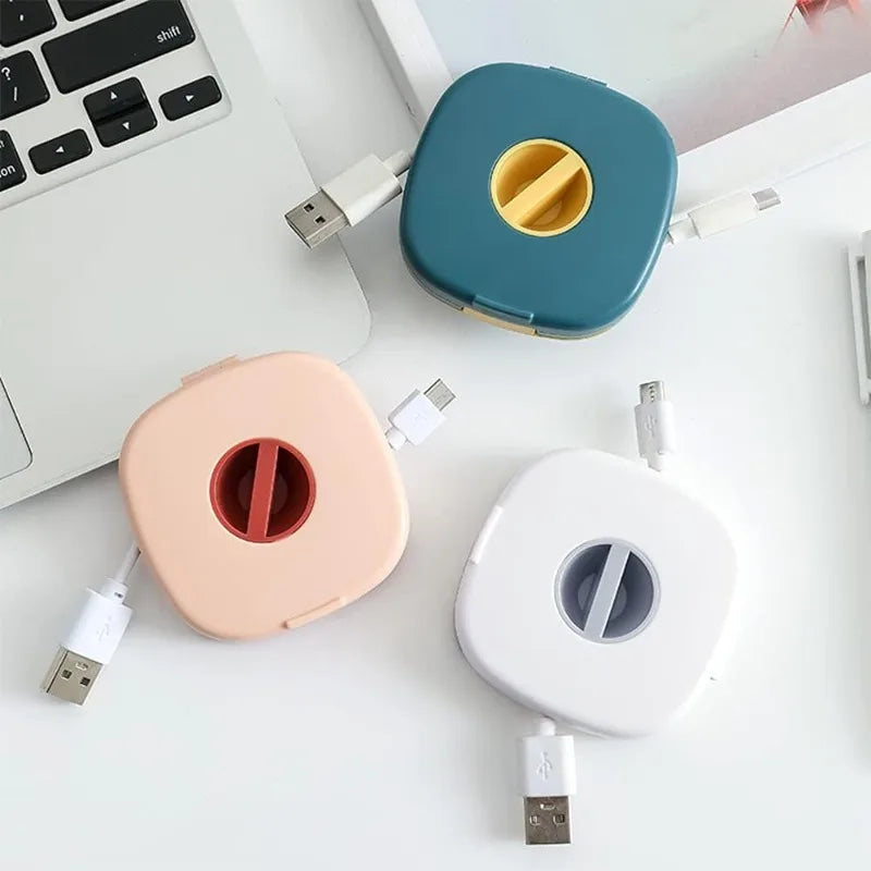 Retractable Portable Cable Organizer – Home, Office & School